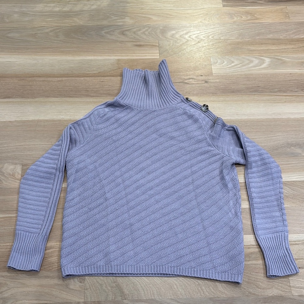 Lavender Turtleneck Sweater